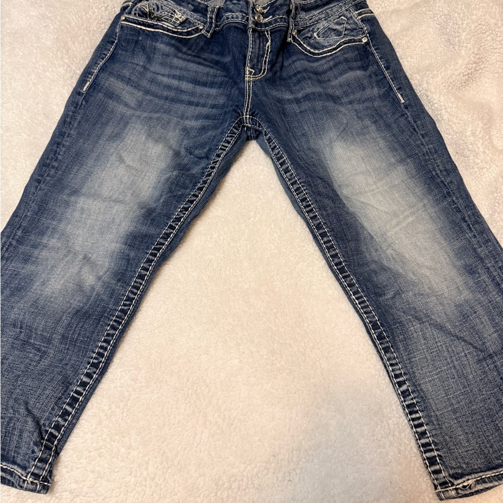 Vigoss Dark Blue Wide Leg Jeans